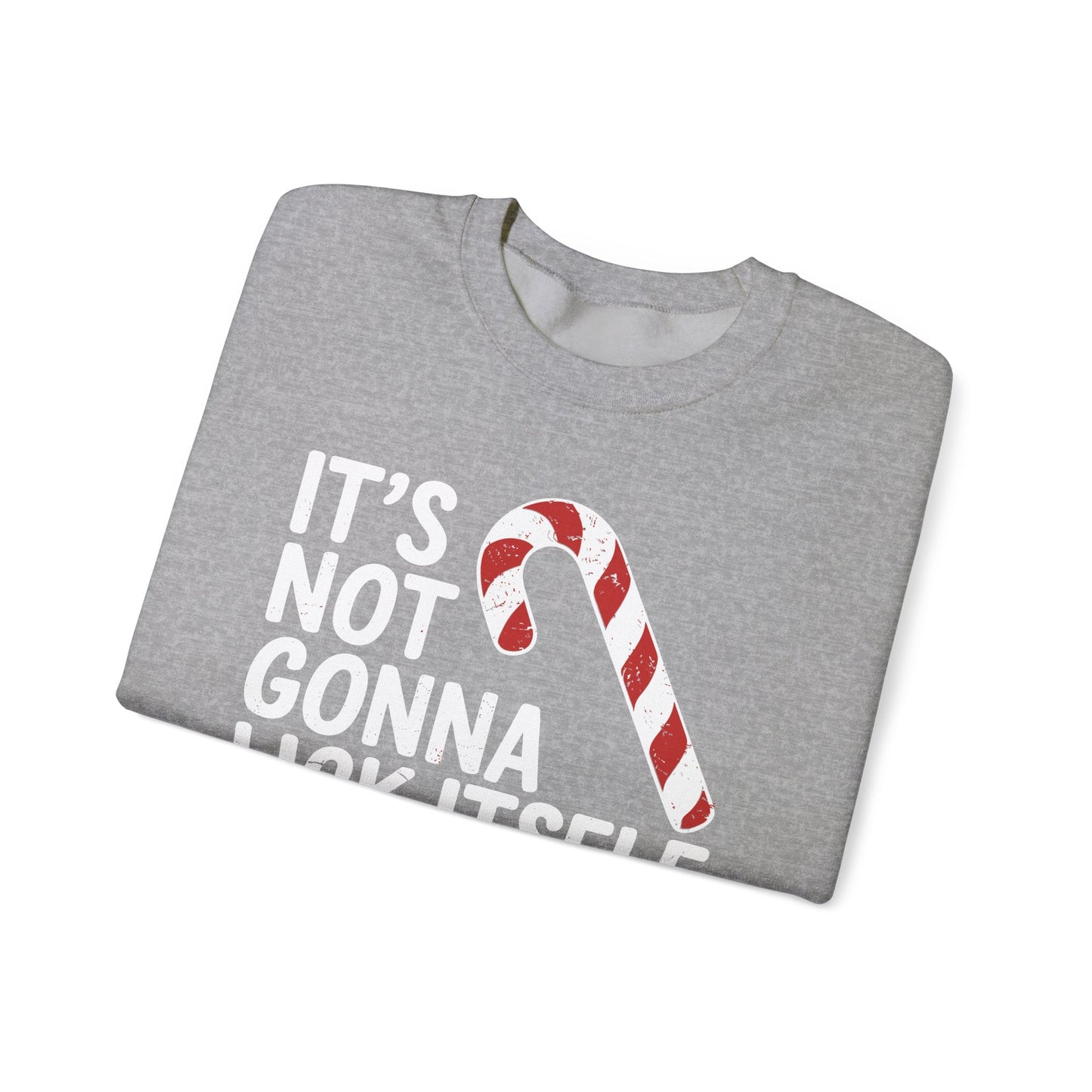 Funny Candy Cane Lick Itself Adult Christmas in July Gift Sweatshirt