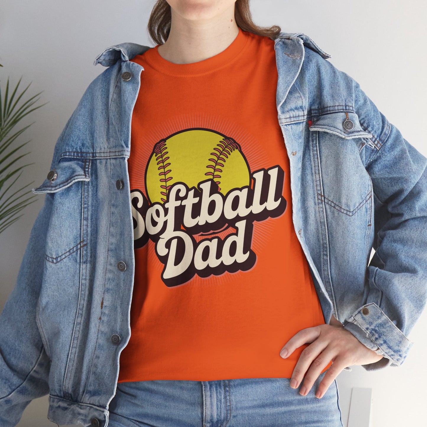 Funny Fathers Day Softball Dad Gift From Daughter Son Wife T-Shirt