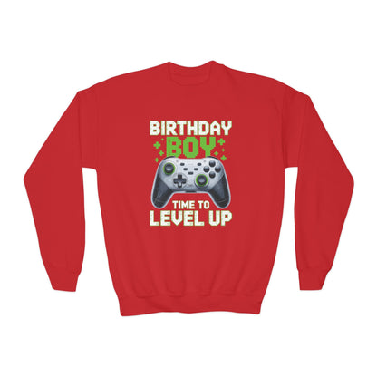 Level Up Birthday Boy Video Game Sweatshirt