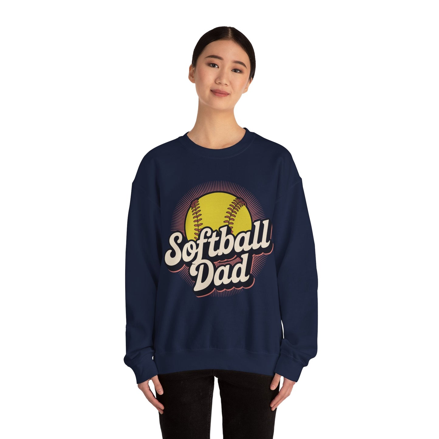 Funny Fathers Day Softball Dad Gift From Daughter Son Wife Sweatshirt
