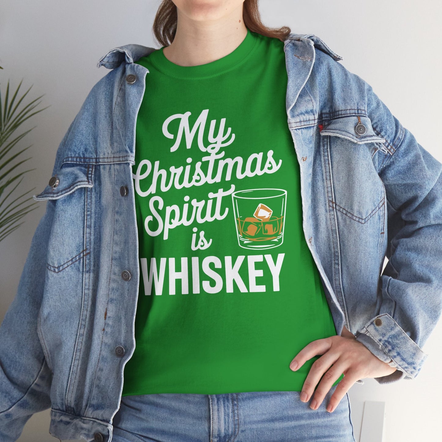 Funny Christmas Drinking Shirt Whiskey Liquor Drinker Saying T-Shirt