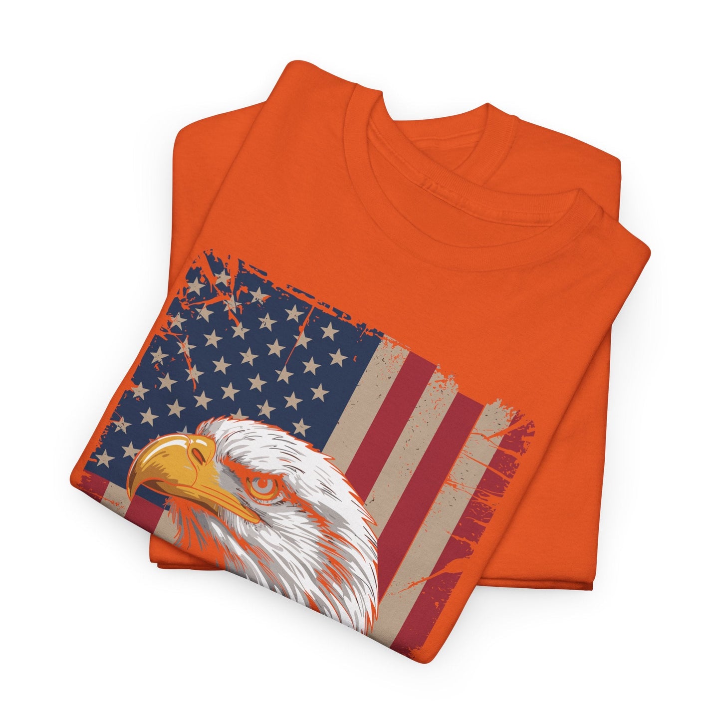 American Flag Bald Eagle Patriotic Red White Blue T-Shirt