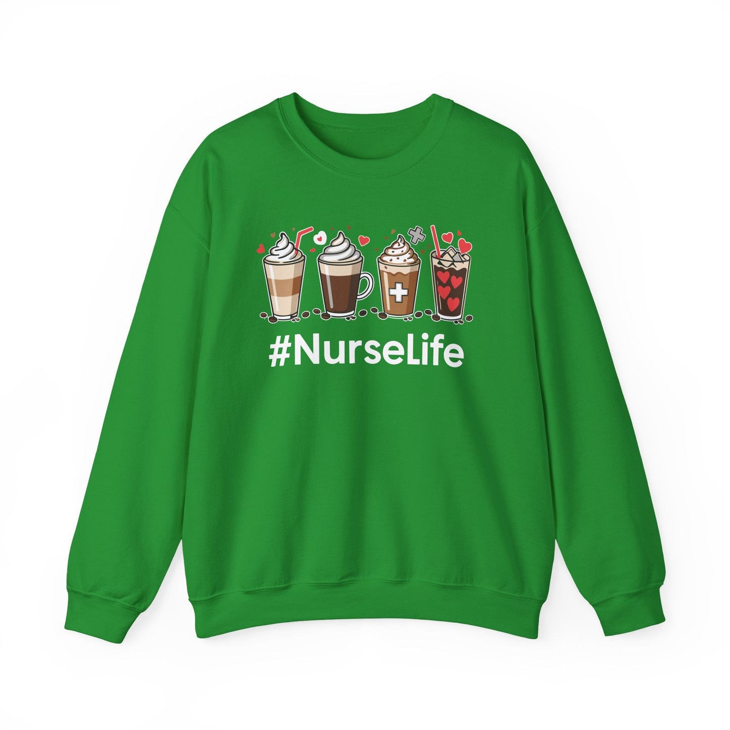 Nurse Life Funny Coffee Nurses Fuel Registered Nurse Medical Sweatshirt