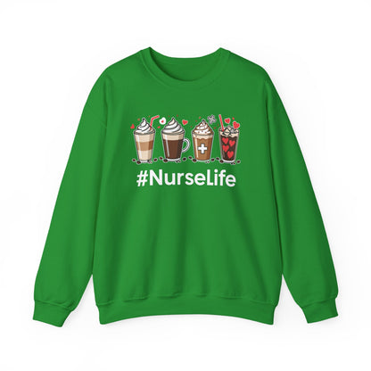 Nurse Life Funny Coffee Nurses Fuel Registered Nurse Medical Sweatshirt