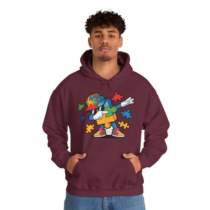Dabbing Puzzle Autism Awareness Hoodie