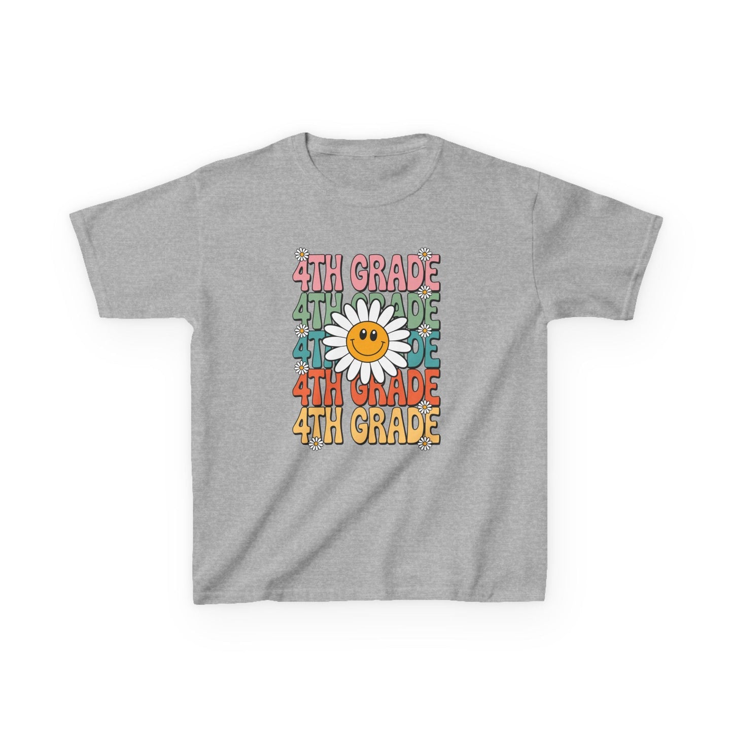 Groovy 4th Grade Back To School First Day of Fourth Grade T-Shirt