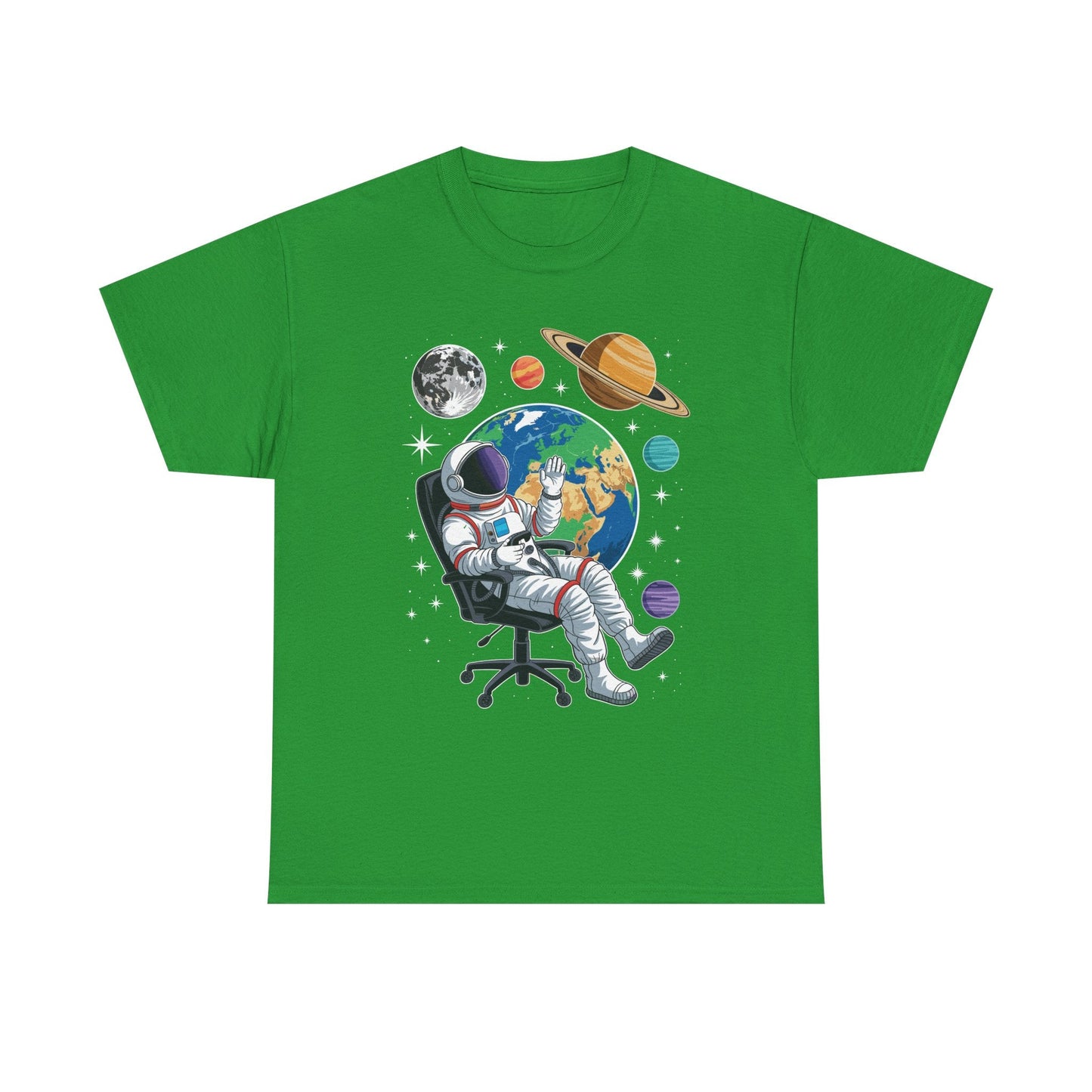 Astronaut Gamer Space Gaming System Planets T-Shirt
