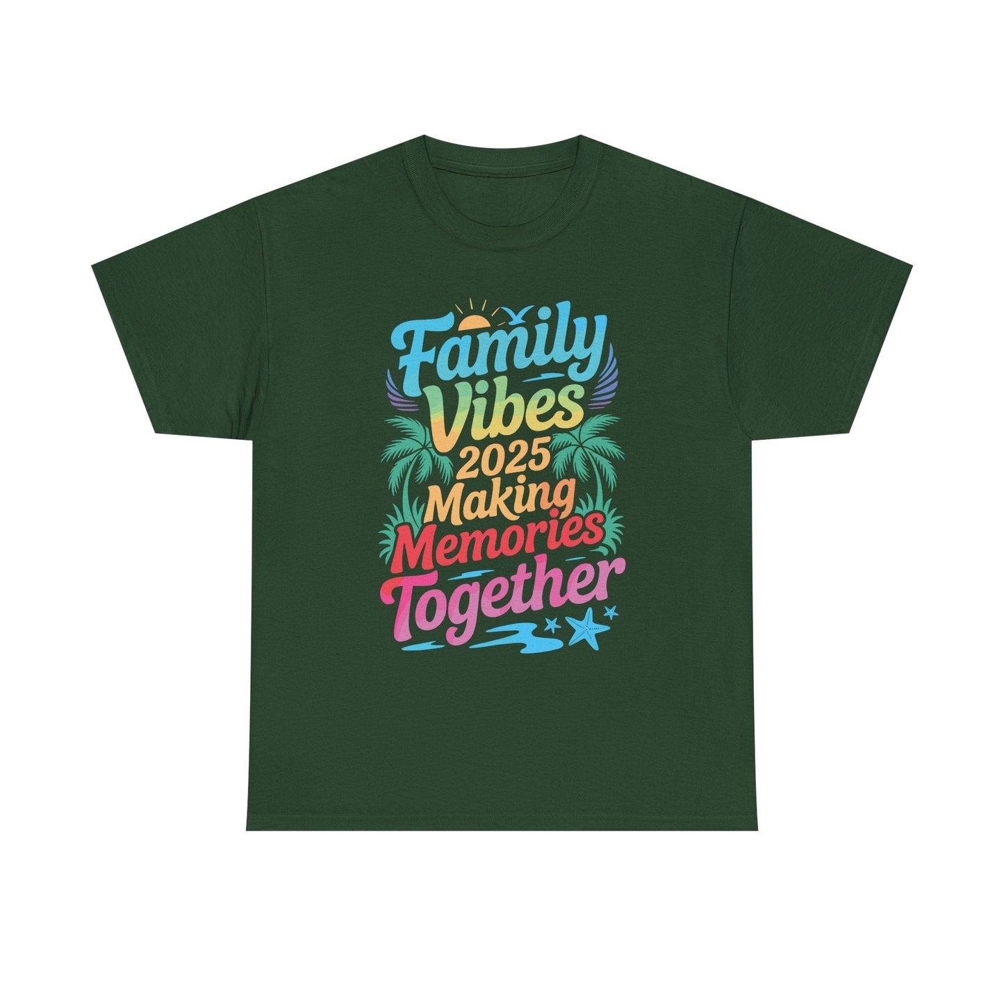 Family 2025 Vibes Family Reunion Vacation Making Memories T-Shirt