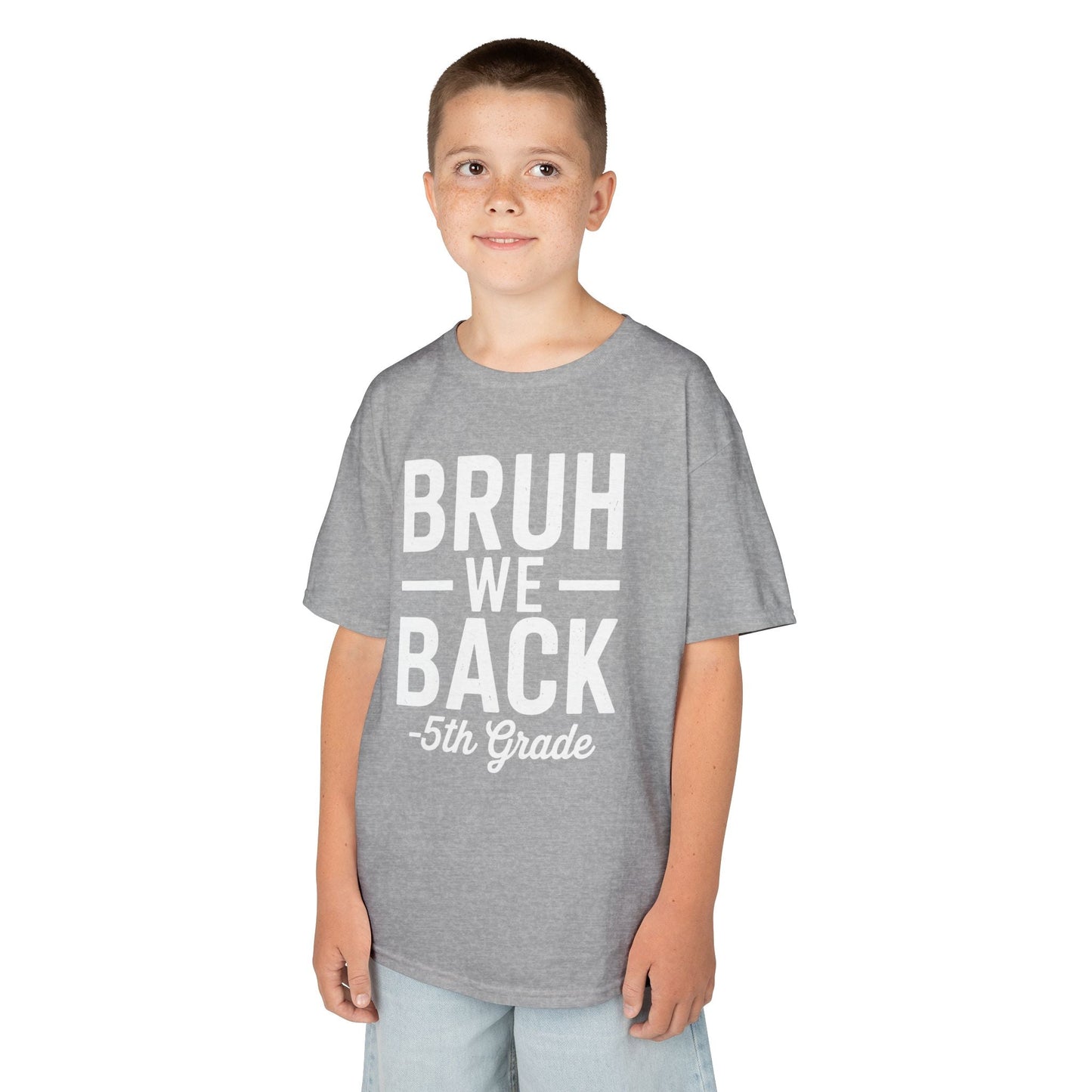 Bruh We Back 5th Grade First Day Of School Back To School T-Shirt