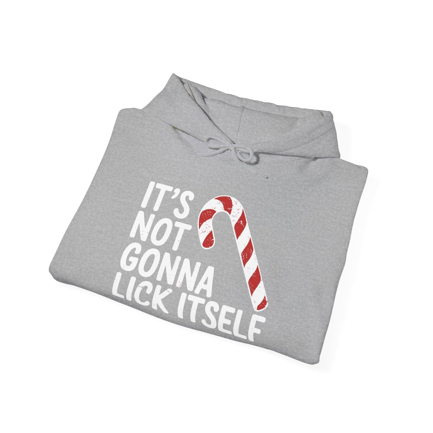 Funny Candy Cane Lick Itself Adult Christmas in July Gift Hoodie
