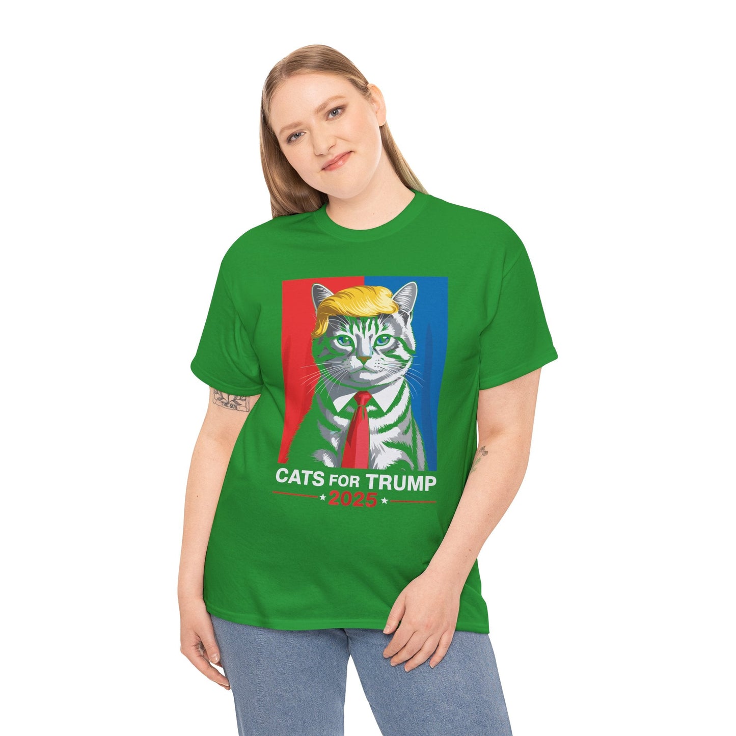 Cats For Trump 2025 Funny Tee For Vance Trump T-shirt