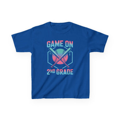 2nd Grade Back to School Baseball Drip Ice Cream Game On Kid T-Shirt