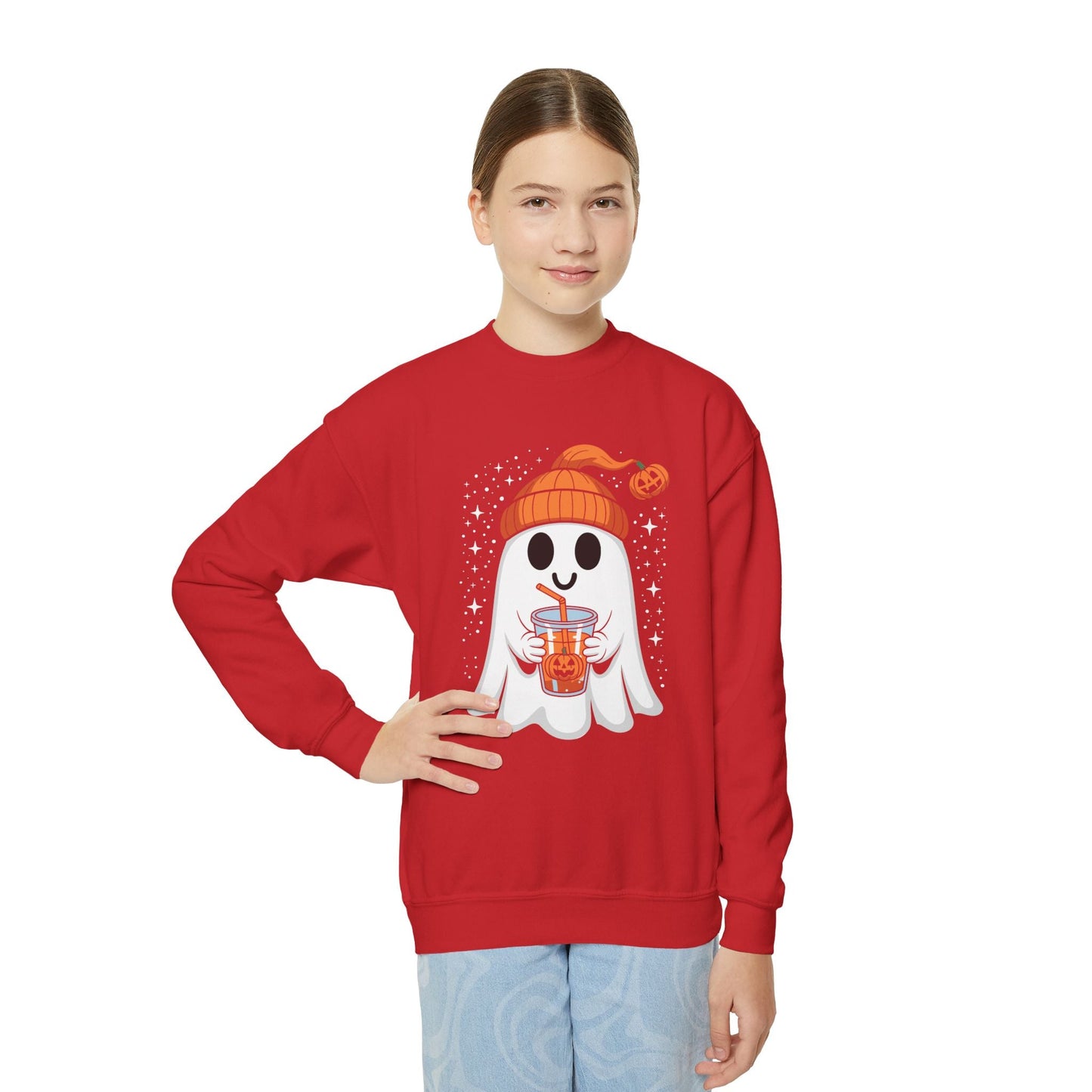Halloween for Kids Cute Fall Ghost Sweatshirt