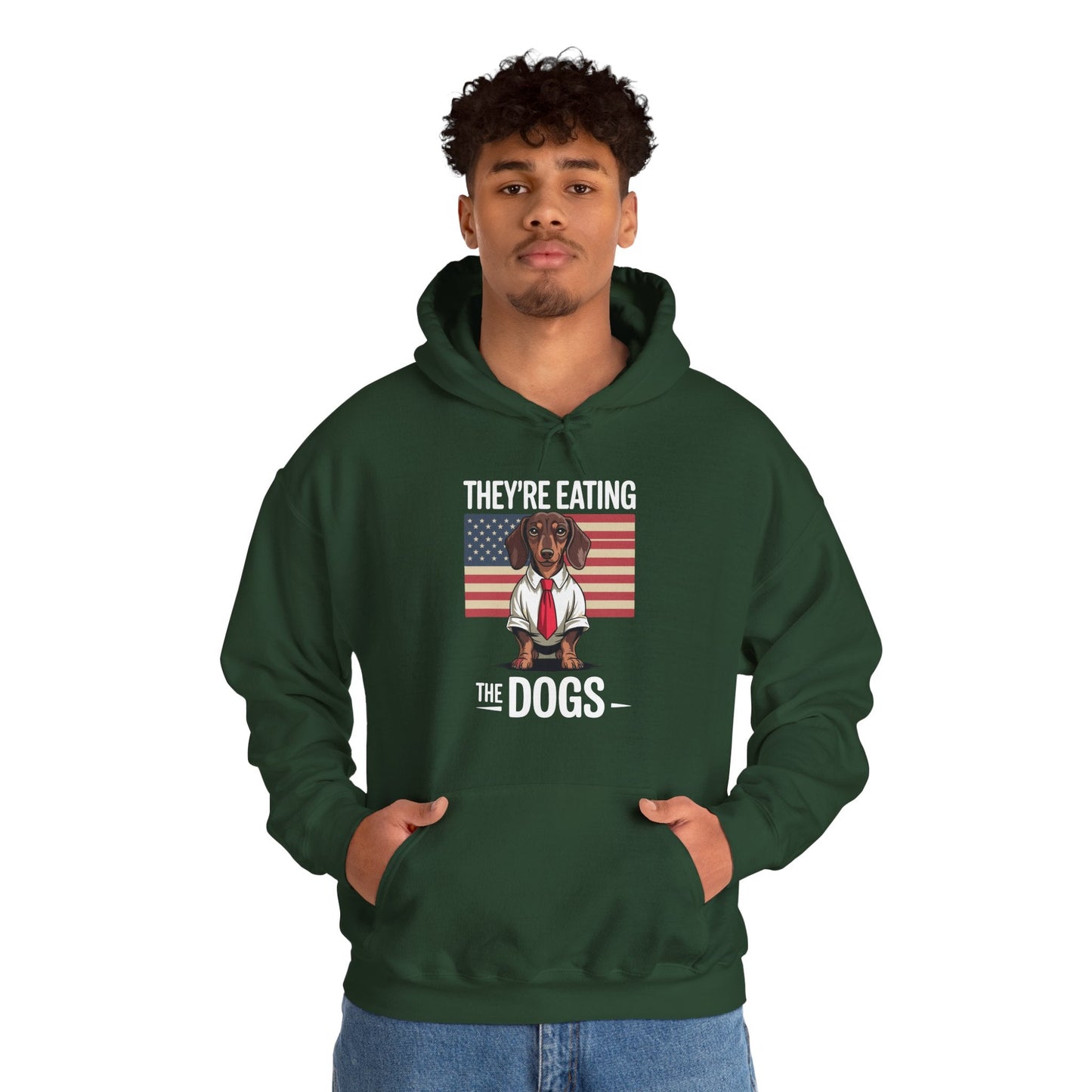They're Eating the Dogs Trump Hot Dog Hoodie