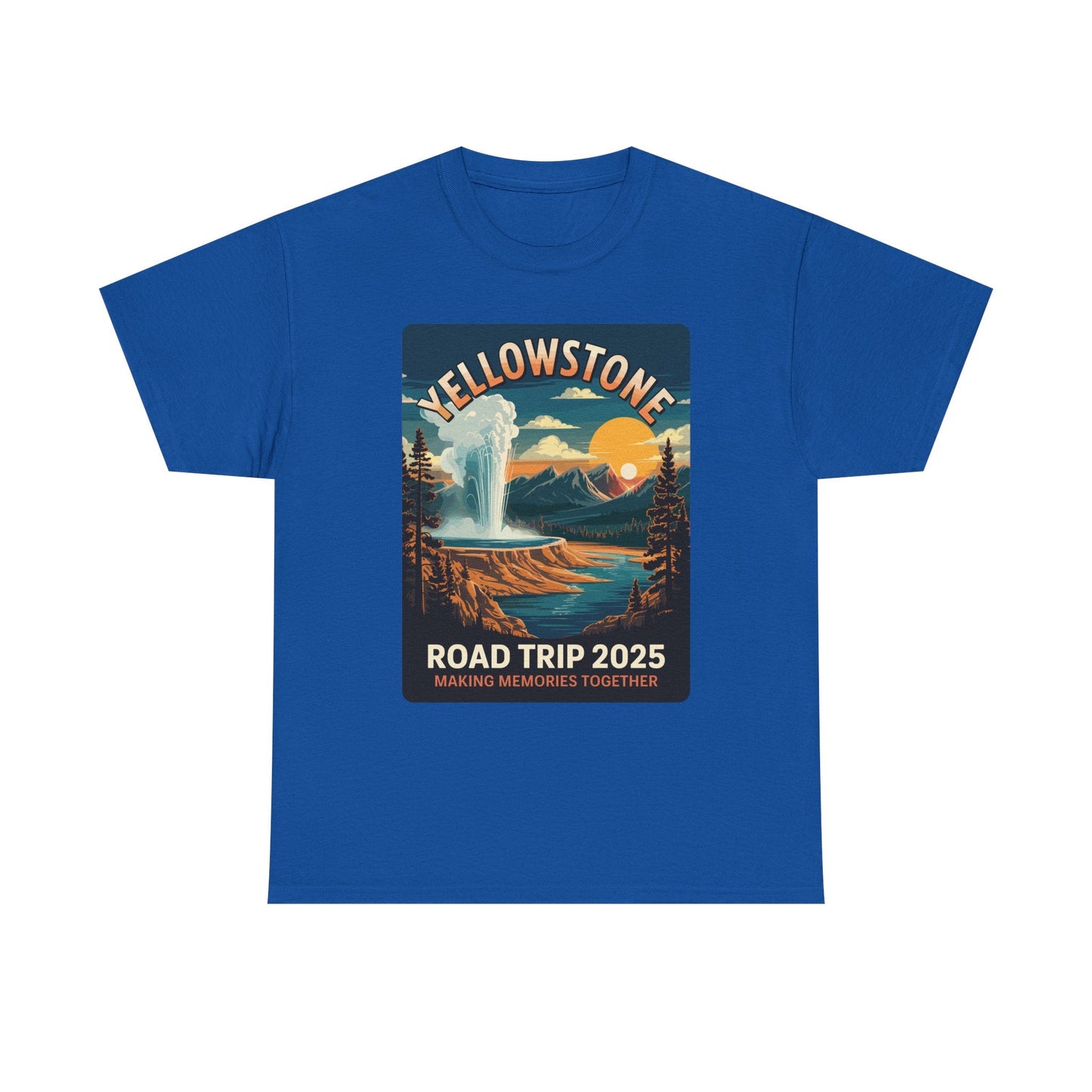 Yellowstone Family Road Trip 2025 National Park Outdoor T-Shirt