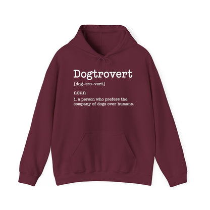 Dogtrovert Definition, Funny Dog Hoodie For Men Women