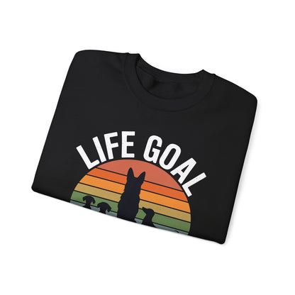 Life Goal Pet All The Dogs Funny Dog Sweatshirt