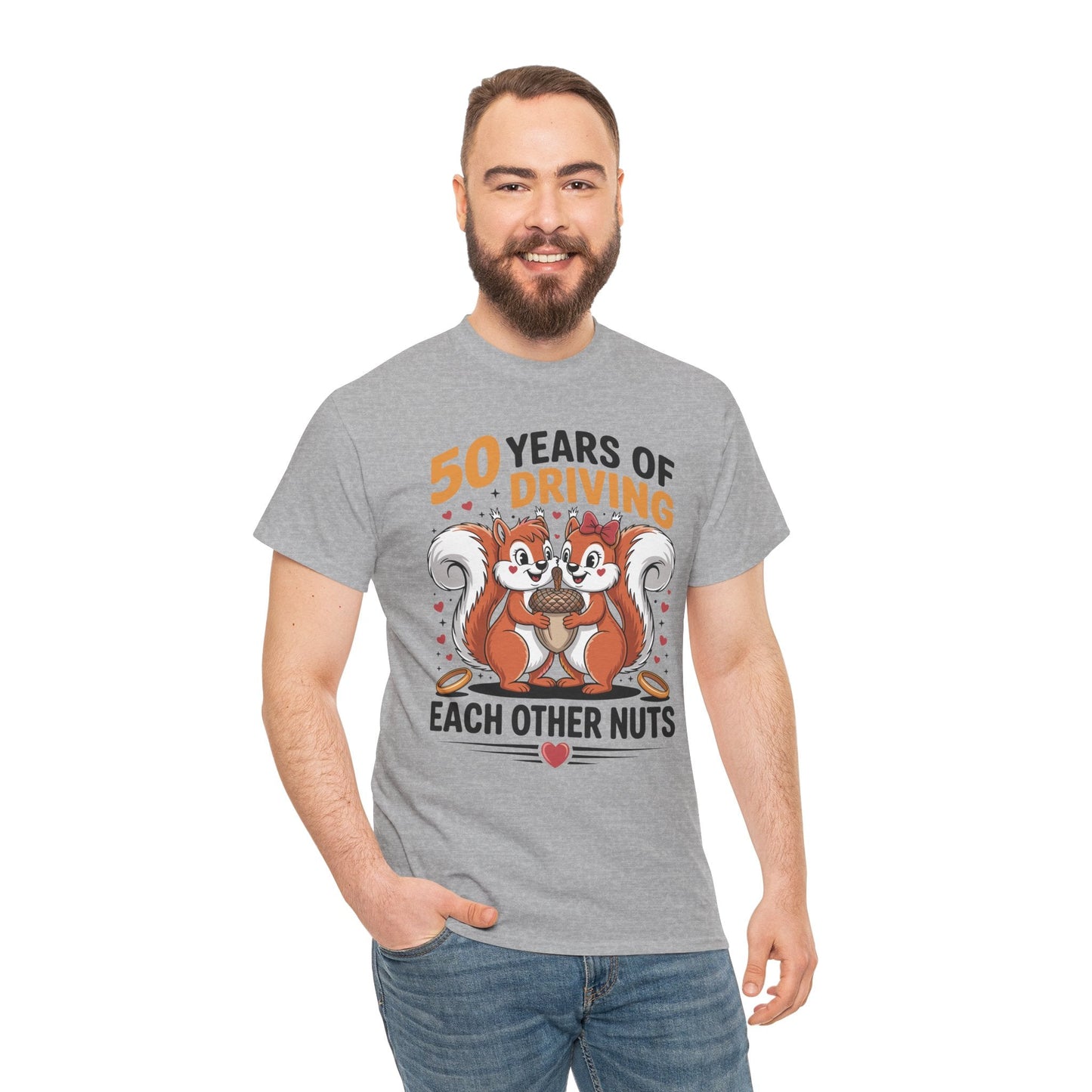 50th Wedding Anniversary 50 Years Of Driving Each Other Nuts T-Shirt