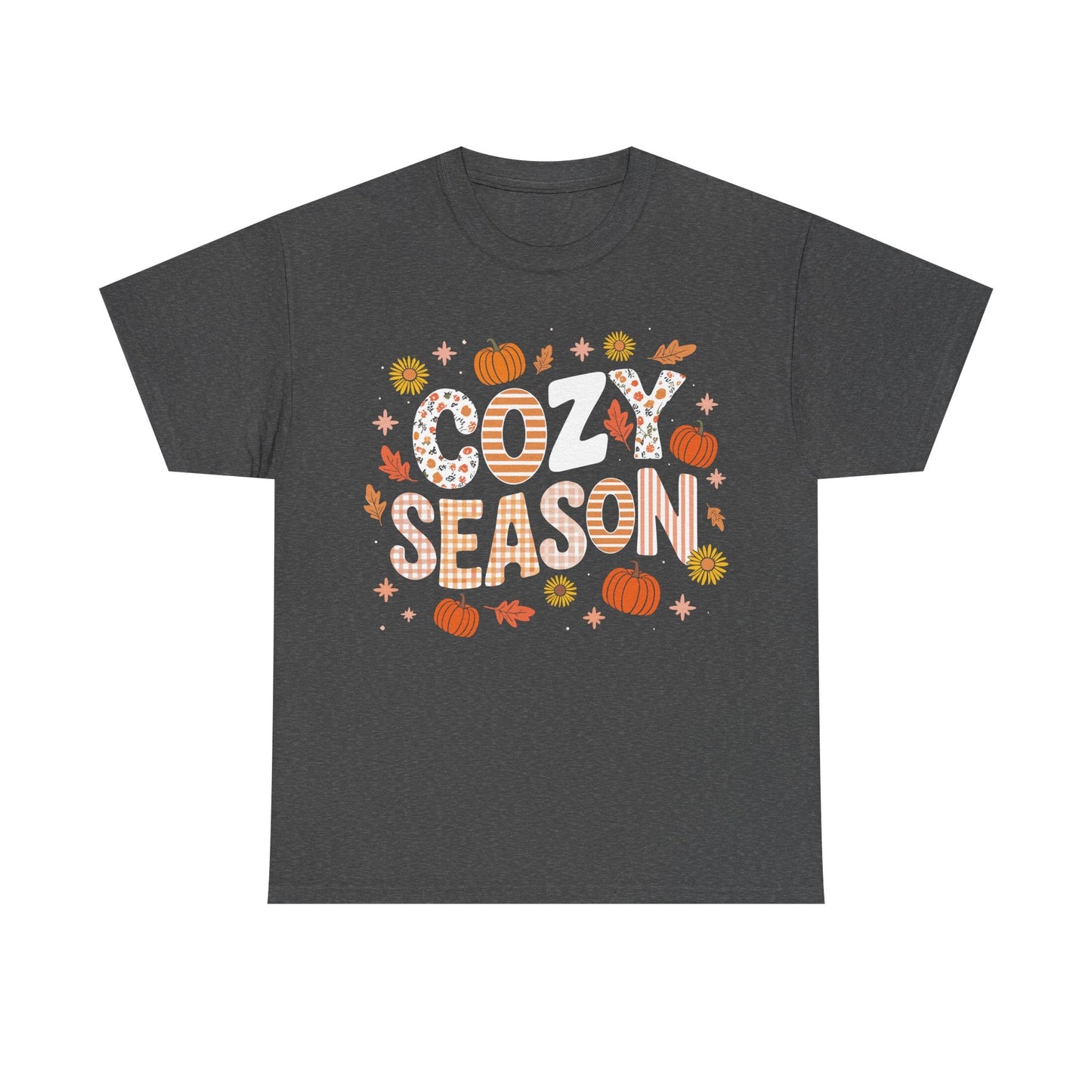 Cozy Season Autumn Fall Vibes Halloween Thanksgiving Pumpkin T-Shirt