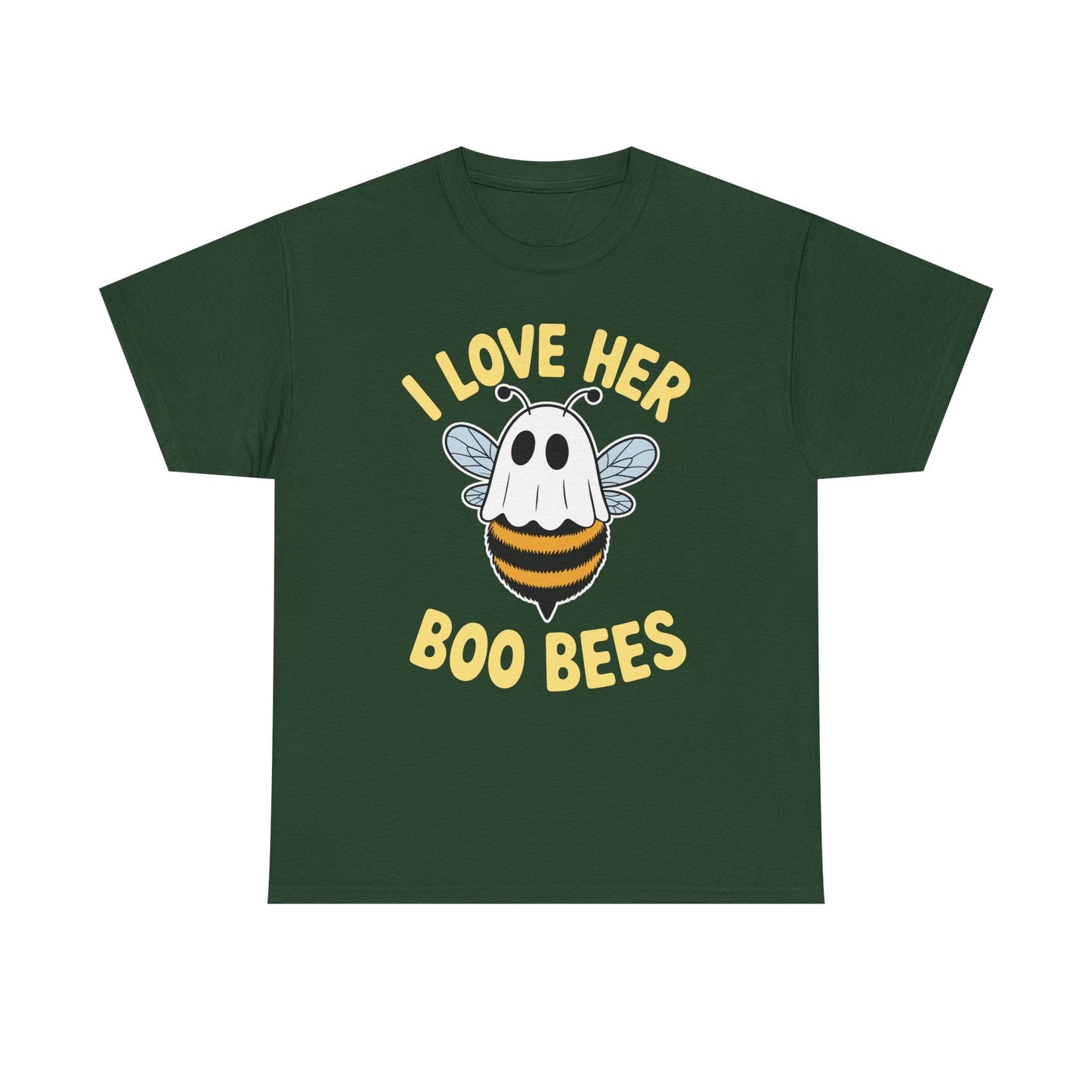 I Love Her Boo Bees Couples Halloween Adult Costume His Men T-Shirt