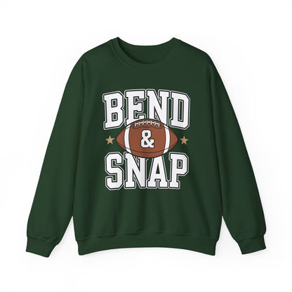 Funny Game Day Touchdown Season Cute Bend and Snap Football Sweatshirt