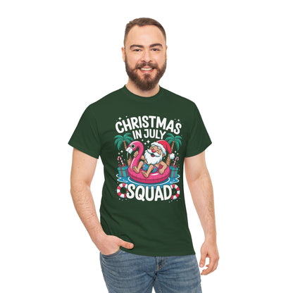 Christmas In July 2025 Squad Summer Beach Vacation Xmas Cool T-Shirt