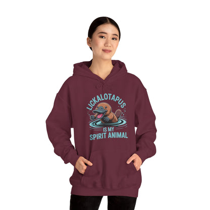 Vintage Funny Lickalottapus Is My Spirit Animal Lovers Meme Hoodie