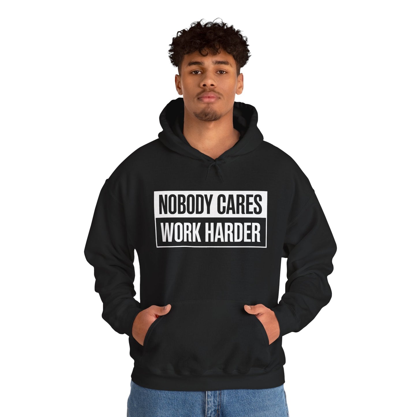 Nobody Cares Work Harder Fitness Workout Gym Gift Hoodie