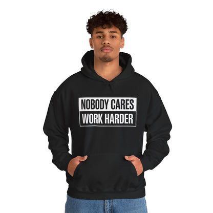 Nobody Cares Work Harder Fitness Workout Gym Gift Hoodie