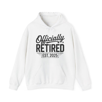 Funny Retirement 2025 Officially Retired 2025 Vintage Humor Hoodie