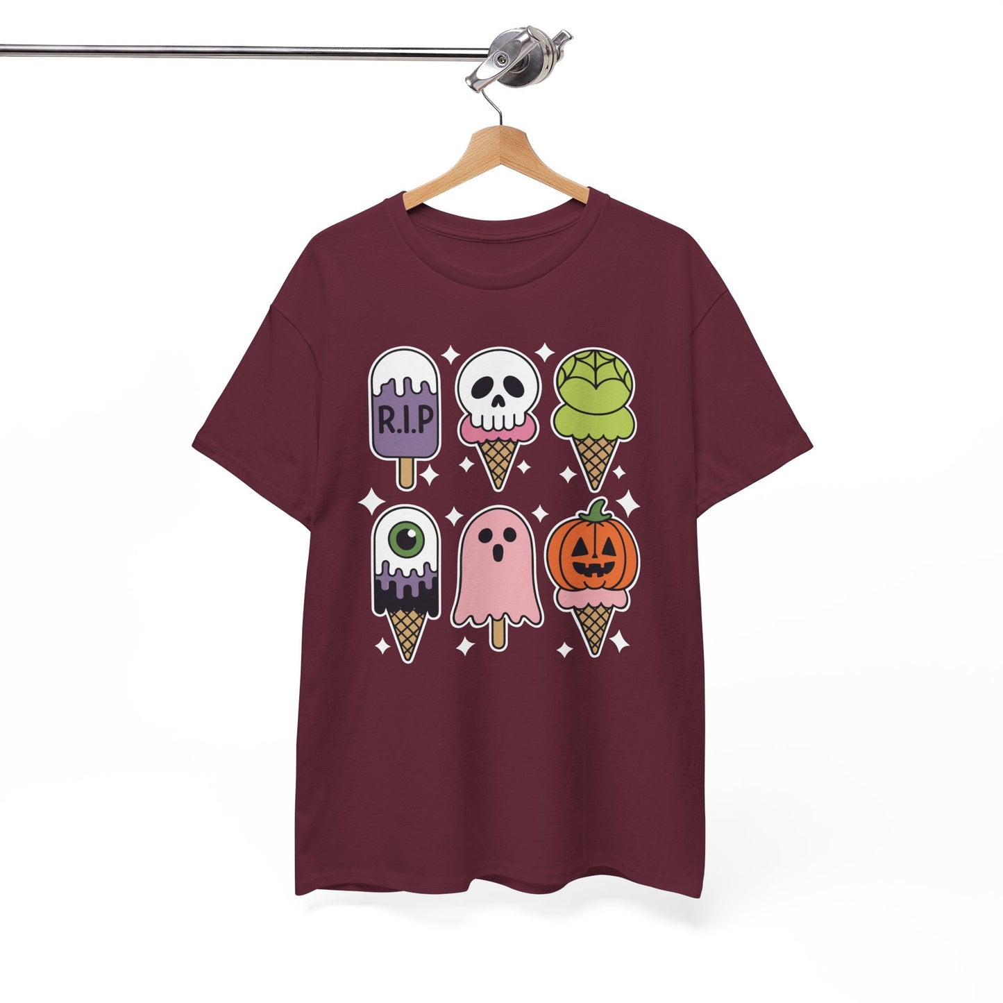 Horror Movie Summer Popsicle Halloween Ice Cream Summer-ween T-Shirt for Men Women