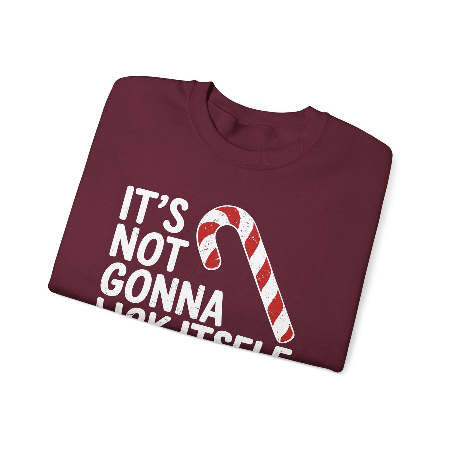 Funny Candy Cane Lick Itself Adult Christmas in July Gift Sweatshirt