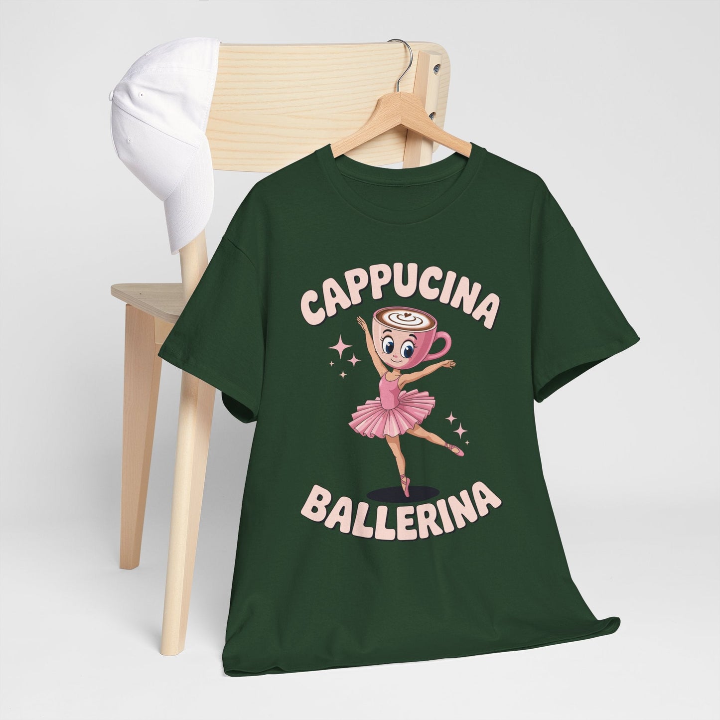 Funny Ballerina Cappuccina Coffee Dance Lovers Italian Meme T-Shirt