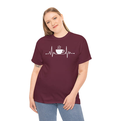 Coffee Heartbeat Drinking Coffee T-Shirt