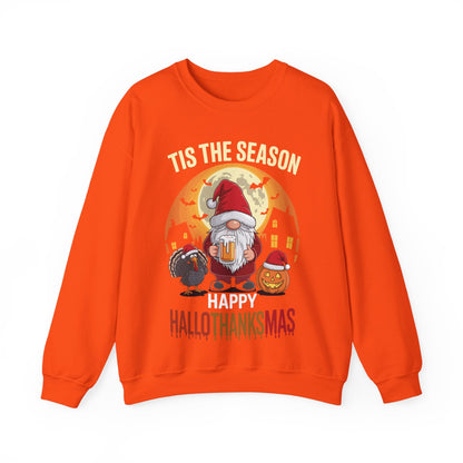 Happy Hallothanksmas Halloween Thanksgiving Merry Christmas Sweatshirt