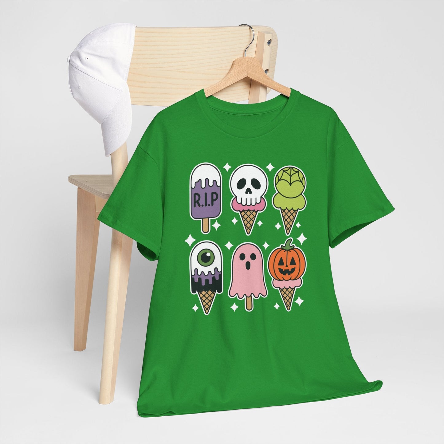 Horror Movie Summer Popsicle Halloween Ice Cream Summer-ween T-Shirt for Men Women