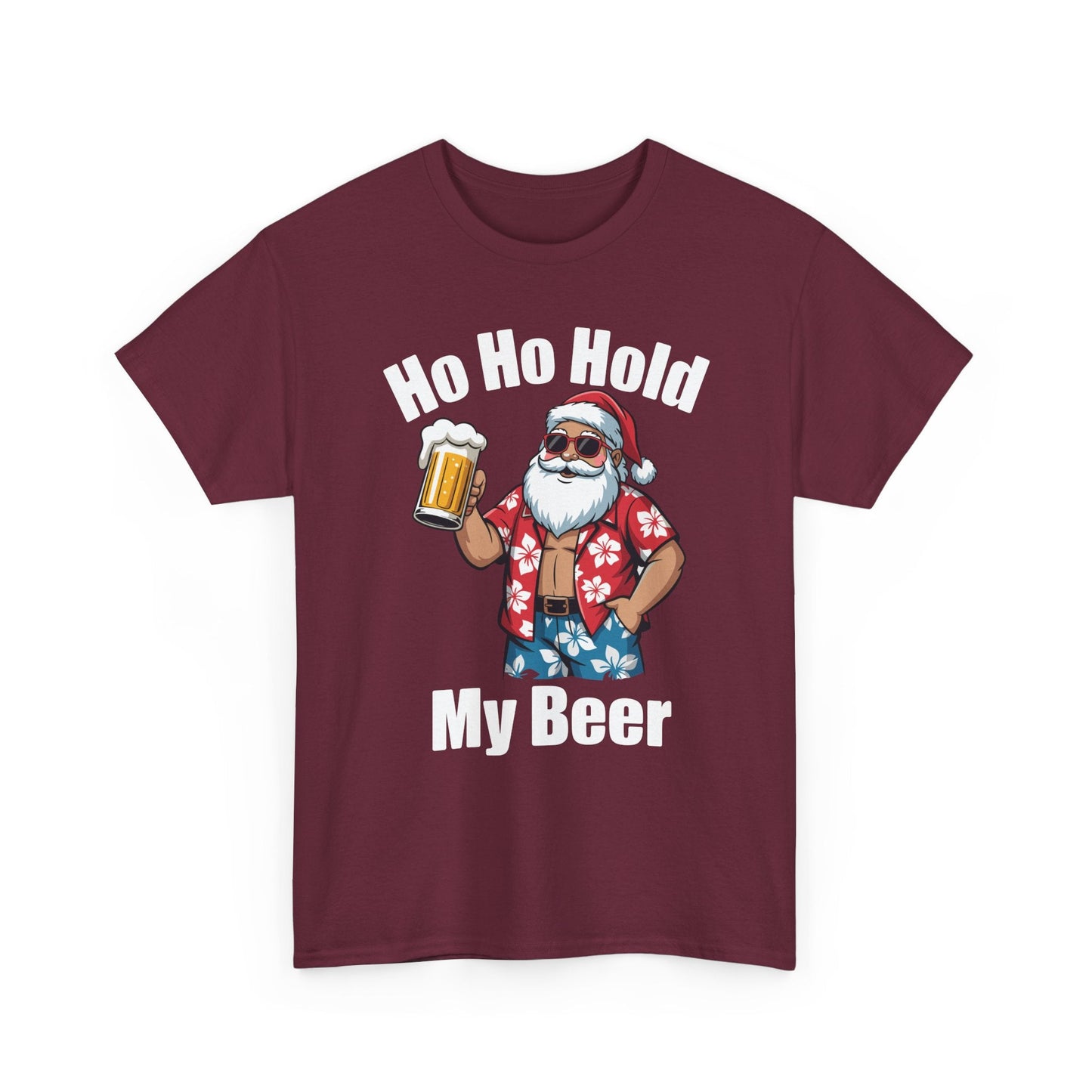 Funny Santa With Sunglasses And Beer Christmas in July T-Shirt