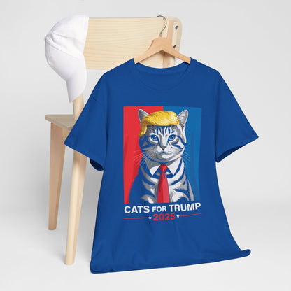 Cats For Trump 2025 Funny Tee For Vance Trump T-shirt