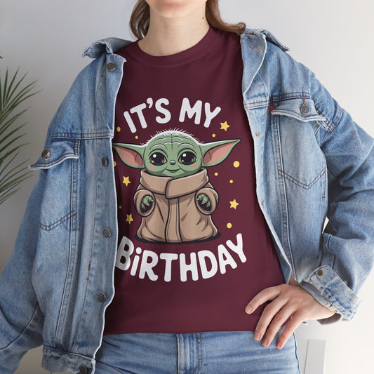 Star Wars The Mandalorian Grogu It's My Birthday Party T-Shirt
