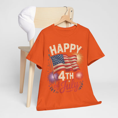 Happy 4th Of July Patriotic American US Flag 4th Of July T-Shirt