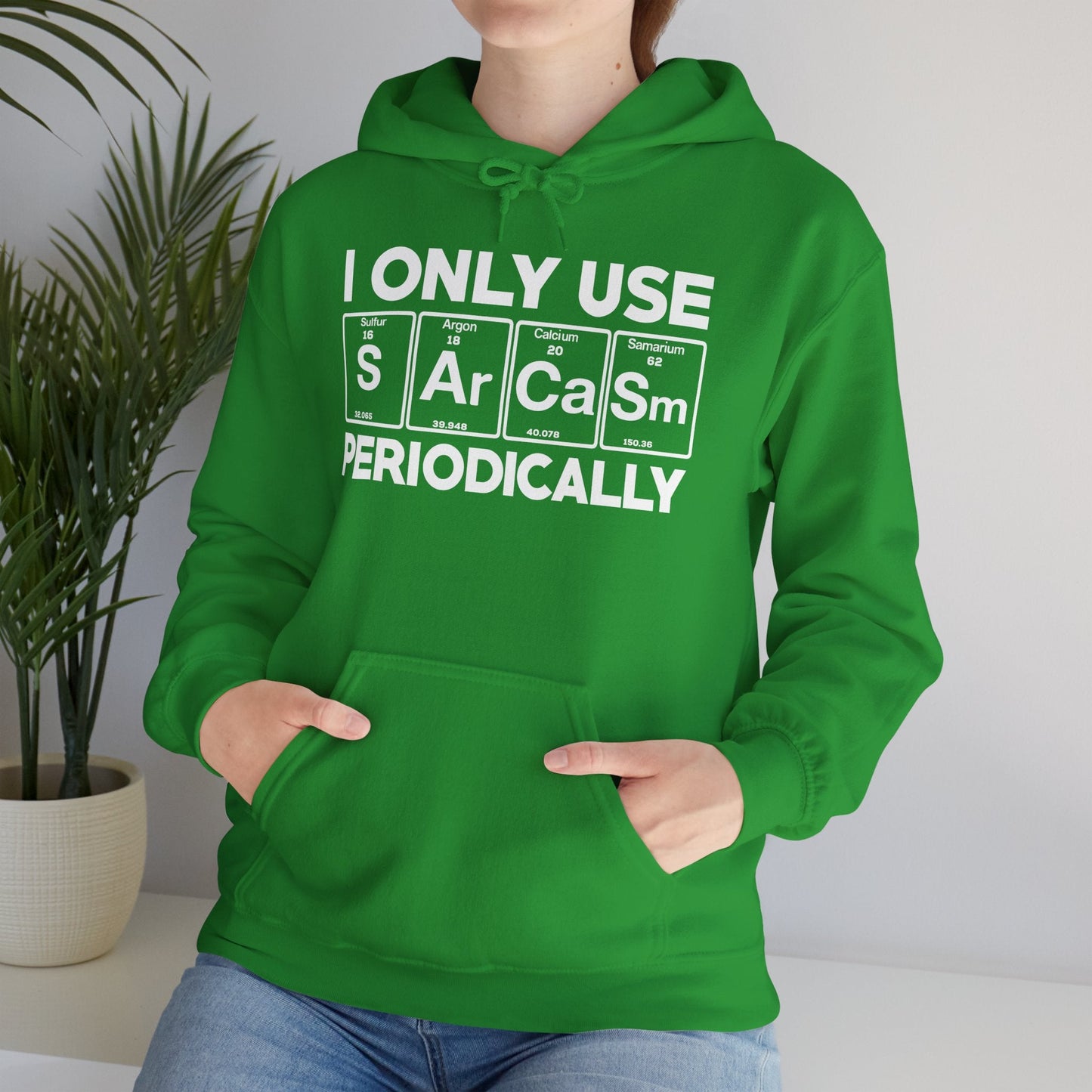 Sarcasm Periodic Table Element Weird Science Joke Gift Hoodie