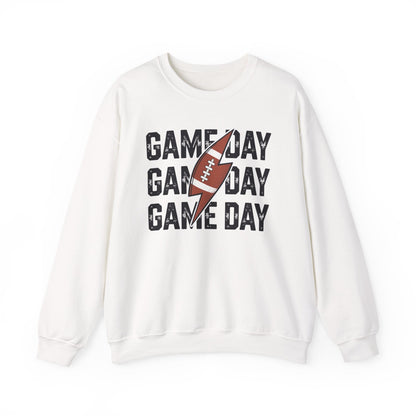 Vintage Game Day Football Lightning Bolt Funny Team Sport Sweatshirt