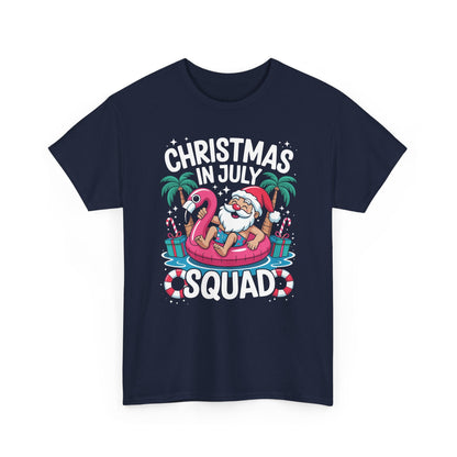 Christmas In July 2025 Squad Summer Beach Vacation Xmas Cool T-Shirt