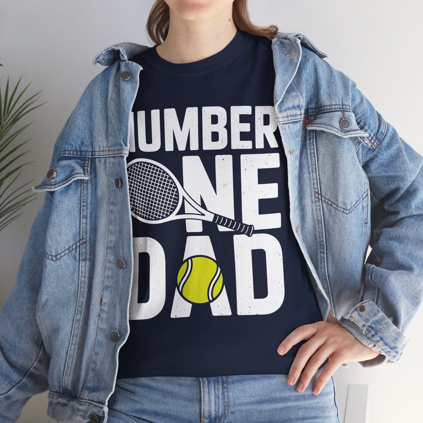 Tennis Dad Number One Daddy with Tennis Sayings Fathers Day T-Shirt