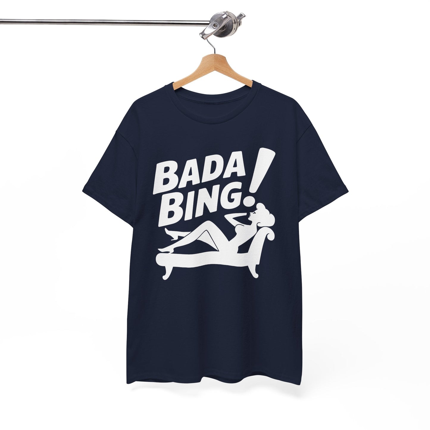 Funny Vintage Bada Sarcastic Bing Retro Sexy Girl Bada Bam T-Shirt