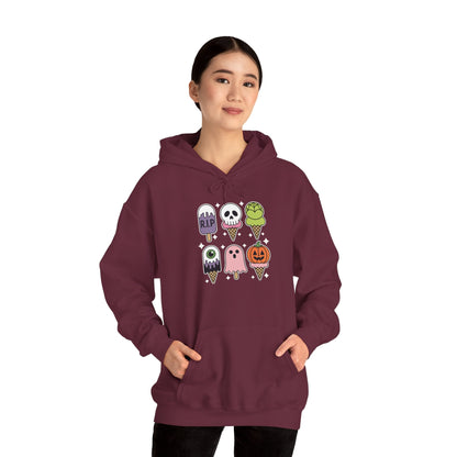 Horror Movie Summer Popsicle Halloween Ice Cream Summer-ween Hoodie for Men Women