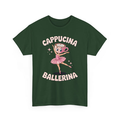 Funny Ballerina Cappuccina Coffee Dance Lovers Italian Meme T-Shirt