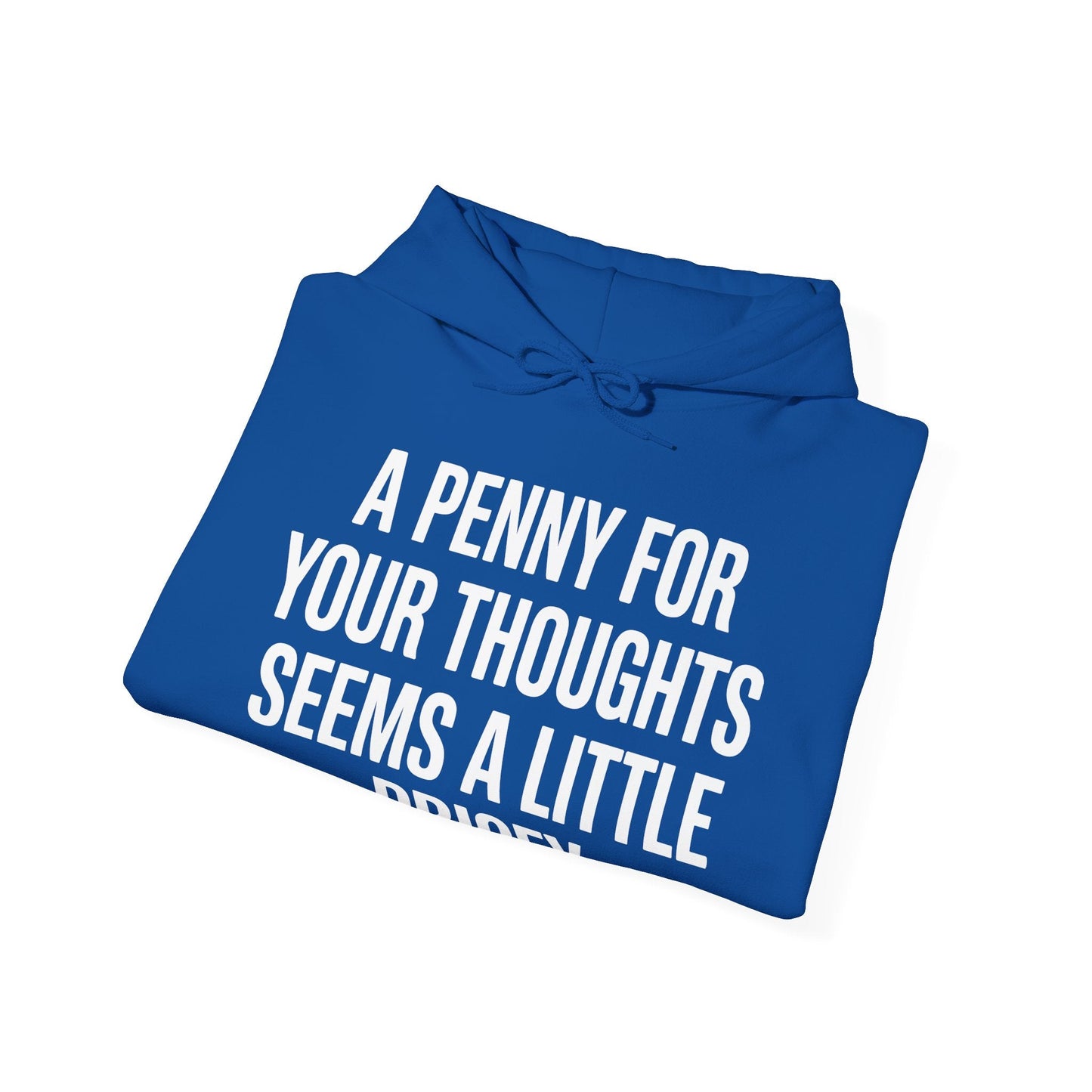Funny Penny For Your Thoughts Sarcastic Joke Hoodie
