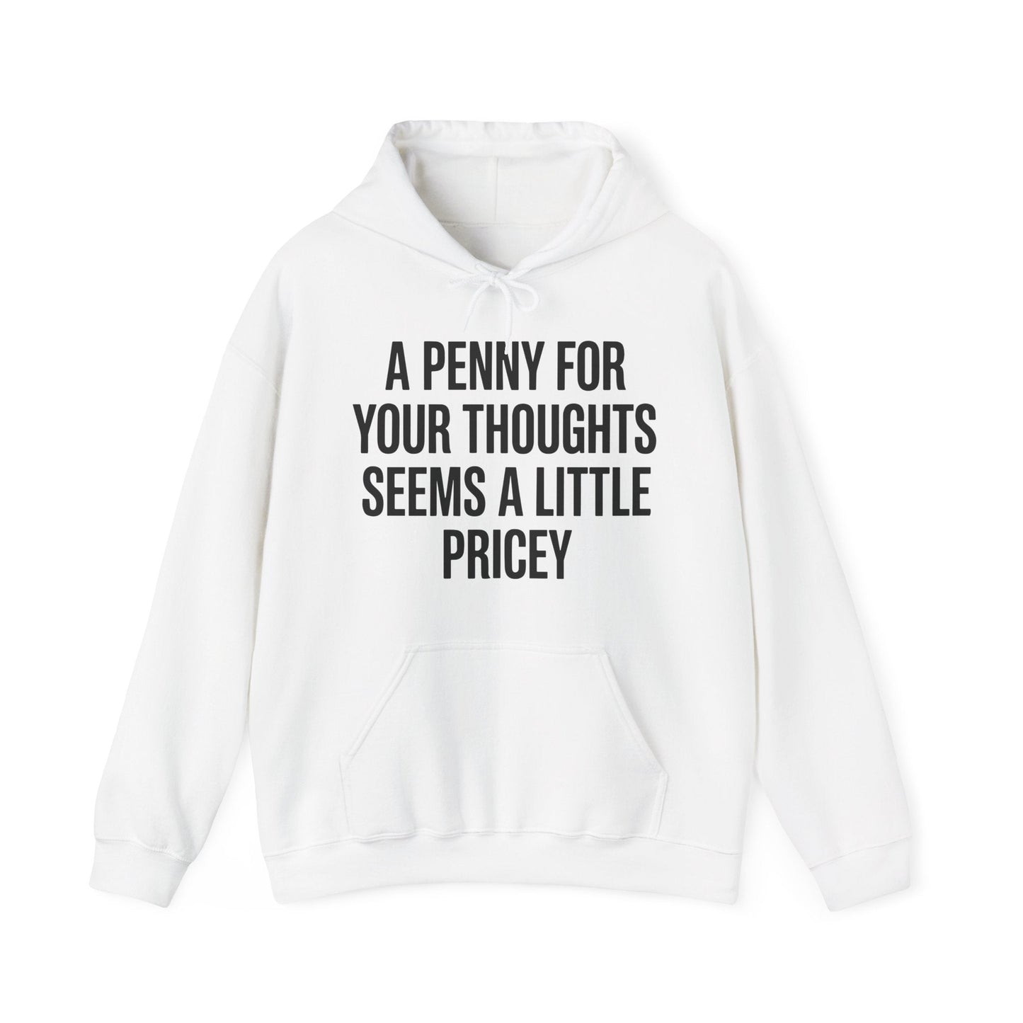 Funny Penny For Your Thoughts Sarcastic Joke Hoodie