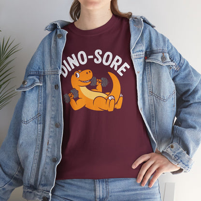 Gym Workout Dino Sore Exercise Fitness Boys Women Men T-Shirt